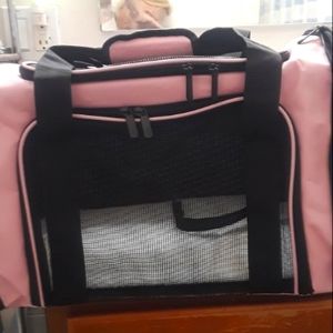 Dog or Cat Carrier with collarnand coat